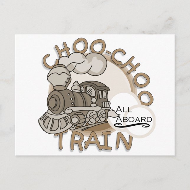 Postal Camisas de tren Choo-Choo e GIfts (Anverso)