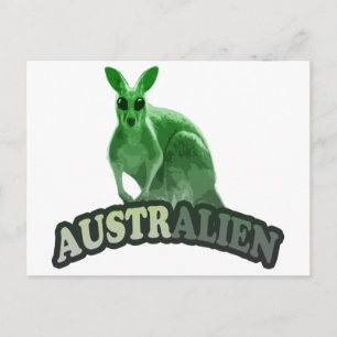 Postal Camiseta AustrAlien