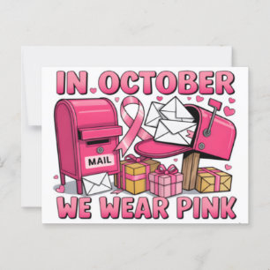Postal Camiseta Bow de cáncer de mama 2025   Cáncer de ma