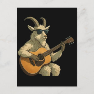 Postal Camiseta de Cabra Genial con Gafas de Sol – Animal