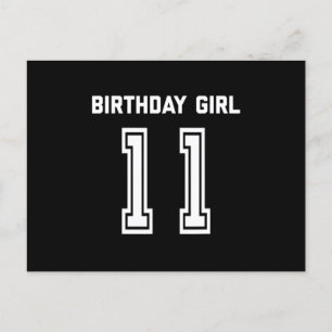 Postal Camiseta de cumpleaños número 11 regalo niña de 11