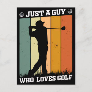 Postal Camiseta de Golf Divertida - Salga con Estilo y Hu