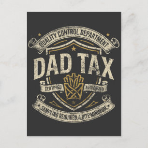 Postal Camiseta de Impuesto Papá Ropa Divertida Departame