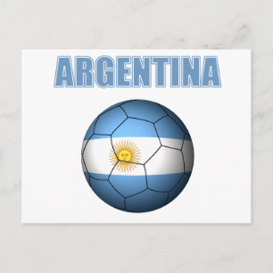 Postal Camiseta de la Copa Mundial de Argentina