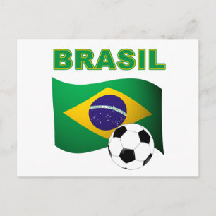 Postal Camiseta de la Copa Mundial de Brasil