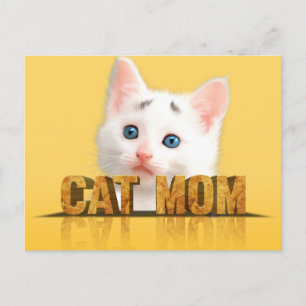 Postal Camiseta de mamá de gato regalo de mamá de gato