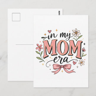 Postal Camiseta de moda del Día de la Madre de la época d