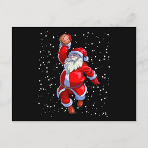 Postal Camiseta de Navidad de Baloncesto Hombres Chicos B