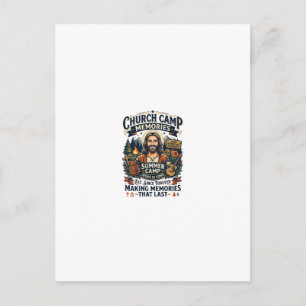 Postal Camiseta de nostalgia de la iglesia de Jesús VBS b