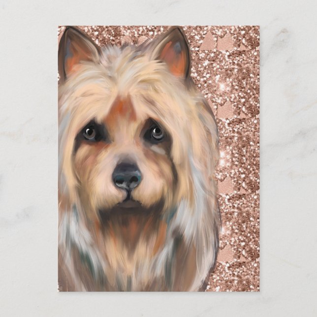 Postal Camiseta de TERRIER AUSTRALIANO (Anverso)