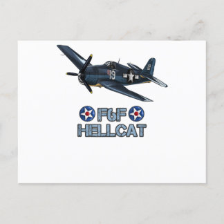 Postal Camiseta del avión de combate Hellcat F6F de la Se