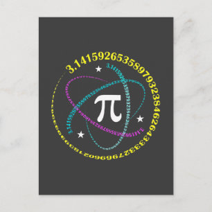 Postal Camiseta del Día Cósmico de Pi – Diseño de Matemát