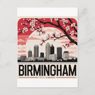 Postal Camiseta del paisaje urbano de Birmingham City Ala
