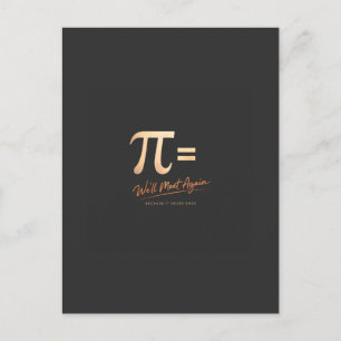 Postal Camiseta Día de Pi – PI = Nos volveremos a ver – M
