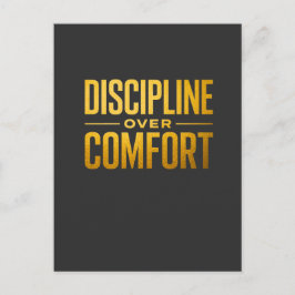 Postal Camiseta Disciplina Sobre Confort | Motivación y M