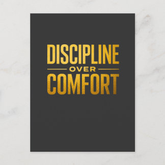 Postal Camiseta Disciplina Sobre Confort | Motivación y M