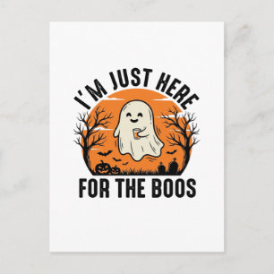 Postal Camiseta Divertida de Fantasma de Halloween Solo E