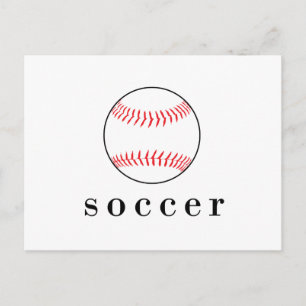 Postal Camiseta divertida de fútbol béisbol deportes dive