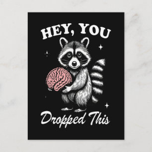Postal Camiseta Divertida de Mapache para Regalo de Amant