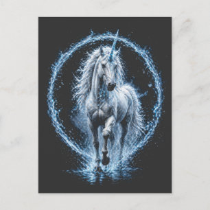 Postal Camiseta Espiral de la Galaxia del Unicornio Místi