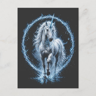 Postal Camiseta Espiral de la Galaxia del Unicornio Místi