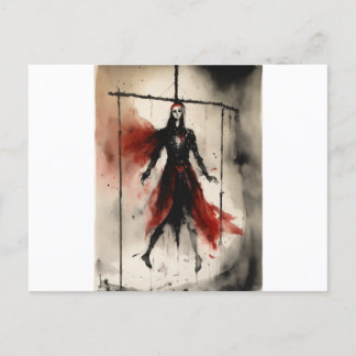 Postal Camiseta Metalizado de muerte por problemas de cir