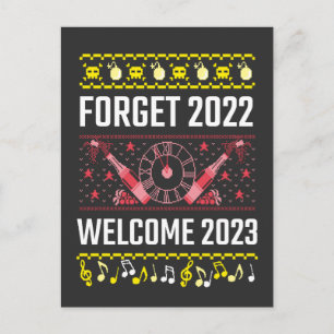 Postal Camiseta Nochevieja Olvida 2022 Bienvenida 2023