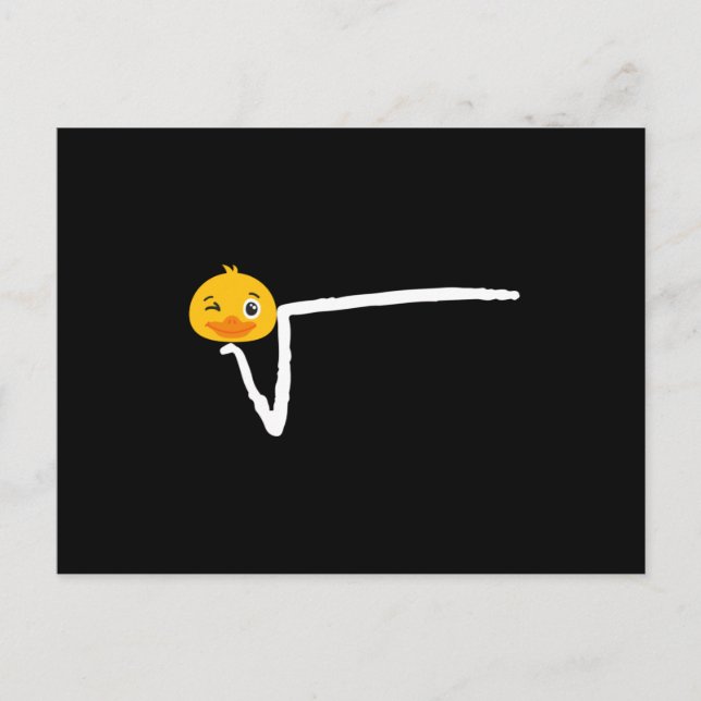 Postal Camiseta raíz de pato N-TE (Anverso)