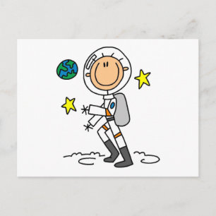 Postal Camisetas básicas de astronautas y regalos