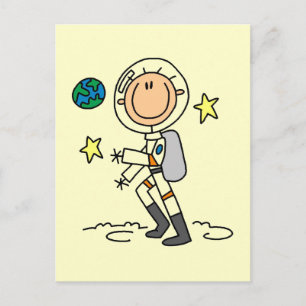 Postal Camisetas básicas de astronautas y regalos