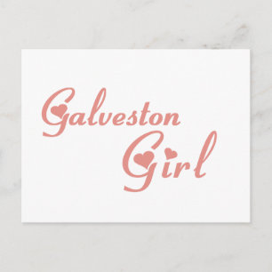 Postal Camisetas Chica Galveston