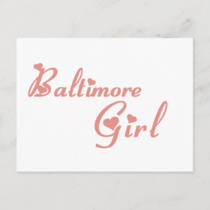 Postal Camisetas Chicas de Baltimore