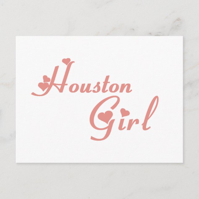 Postal Camisetas Chicas de Houston (Anverso)