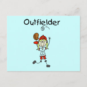 Postal Camisetas de béisbol para niñas y regalos