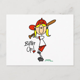 Postal Camisetas de béisbol y regalos Listos para batear