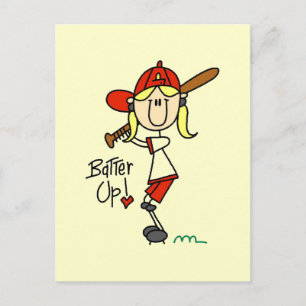 Postal Camisetas de béisbol y regalos Listos para batear