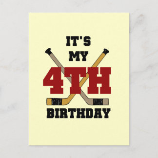 Postal Camisetas de cumpleaños y regalos para el hockey