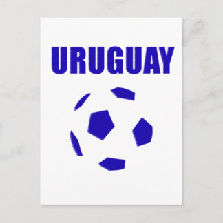 Postal Camisetas de futbol de Uruguay