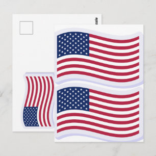 Postal Camisetas de la Bandera Americana – Camisetas Gráf