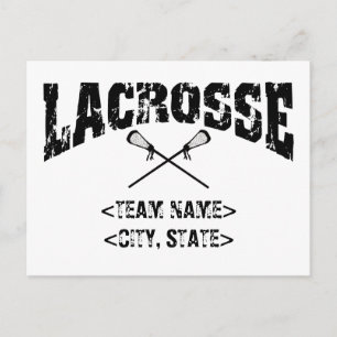 Postal Camisetas de Lacrosse Estatal de Team City persona