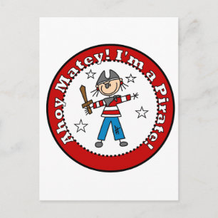 Postal Camisetas de piratas y regalos
