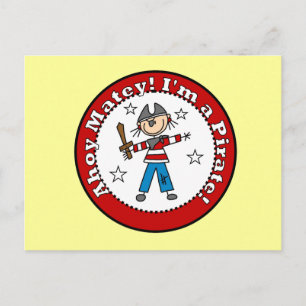 Postal Camisetas de piratas y regalos