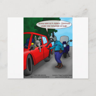 Postal Camisetas Divertidas Tazas Regalo Aardvark Conduci