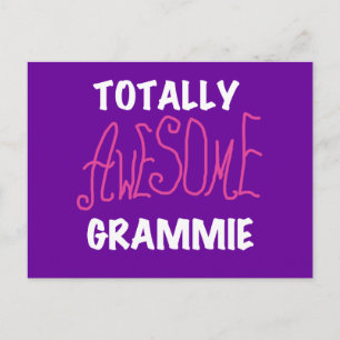 Postal Camisetas Grammie Pink totalmente asombrosas regal