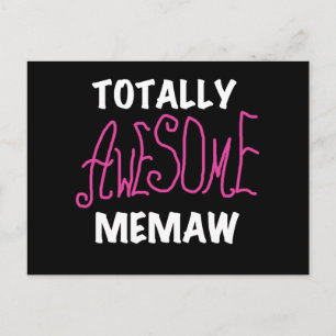 Postal Camisetas rosas Memaw totalmente asombrosas