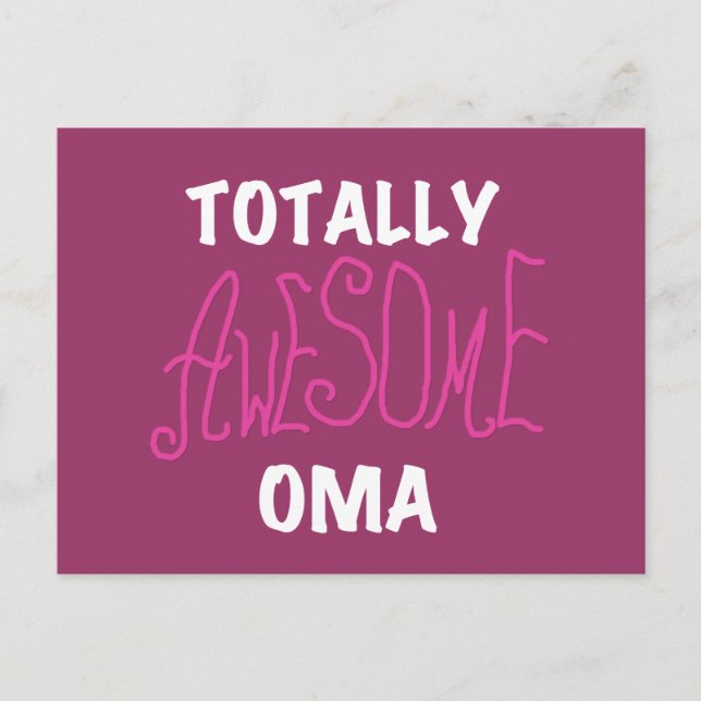 Postal Camisetas rosas omaníes y regalos (Anverso)