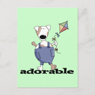 Postal Camisetas y regalos adorables del perro