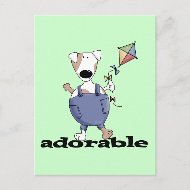 Postal Camisetas y regalos adorables del perro (Anverso)