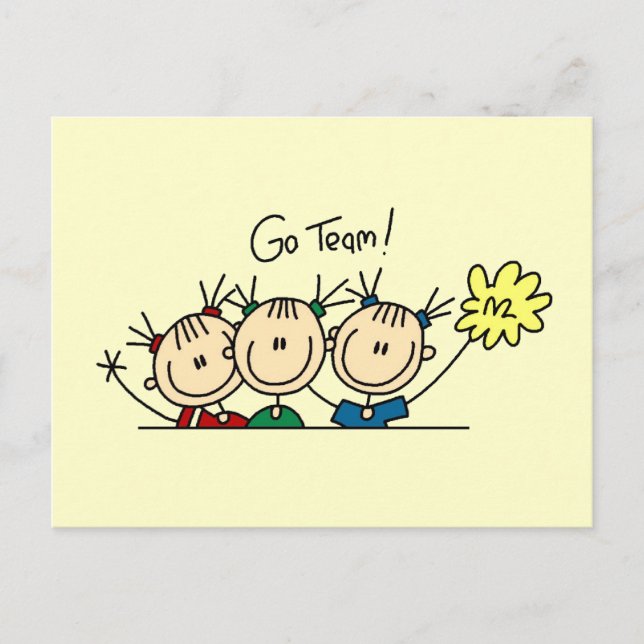 Postal Camisetas y regalos animadores (Anverso)