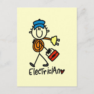 Postal Camisetas y regalos básicos del electricista